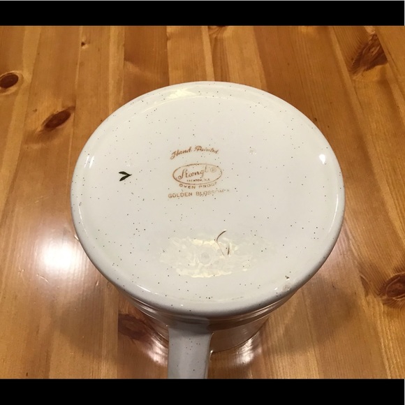 VINTAGE STANGL MCM POTTERY GOLDEN BLOSSOM PITCHER - Picture 6 of 6